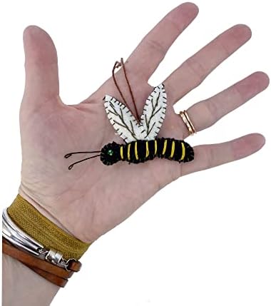 Honey Bee Ladybug Ornaments Set of 2