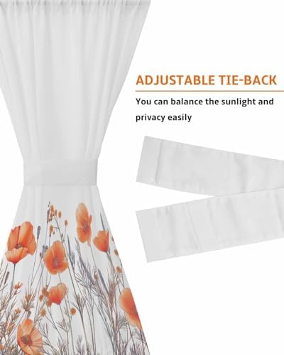 Door Curtains with Tiebacks for French Doors