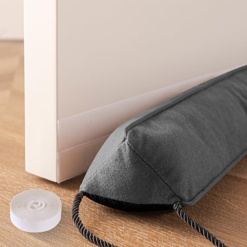 36 Inch Door Draft Stopper with Reusable Cover