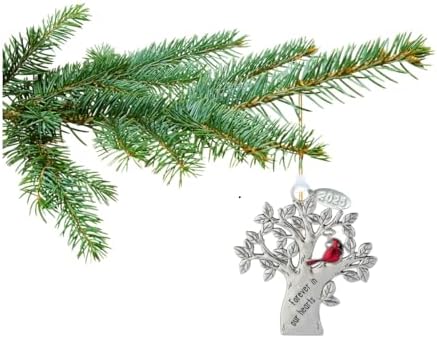 Memorial Ornament with Cardinal Symbol - Sympathy Gift for Men or Women 1