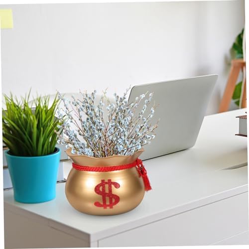 Vintage Flower Pot Planter Bucket Rustic Iron Vase for Home Decor