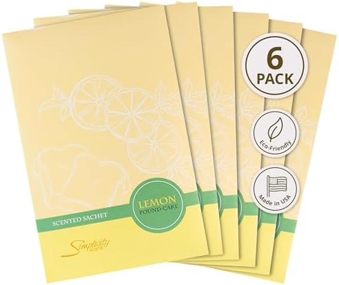 Lemon Poundcake Scented Sachets Pack of 6