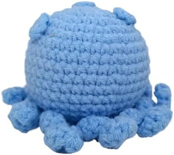 KALAWALK Funny Mini Crochet Animal Octopus Head Decoration
