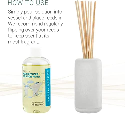 SpaRoom Reed Diffuser Oil Refill Fresh Breeze Scent 8oz