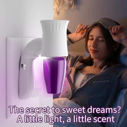 2pcs Wall Fragrance Plug In with Night Light
