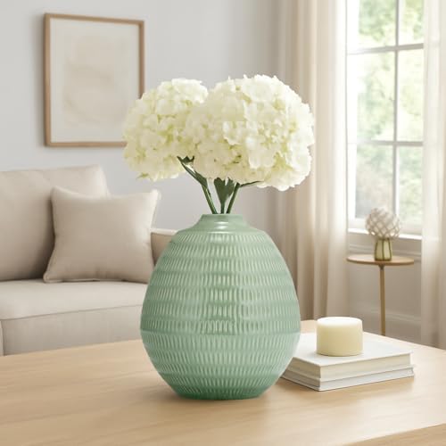 Sagebrook Home Decorative Ceramic Vase - 7 Inch Sculptural Style