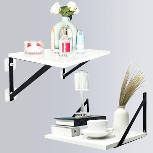 Deep Floating Shelves for Wall 12 Inch Wide Set of 2