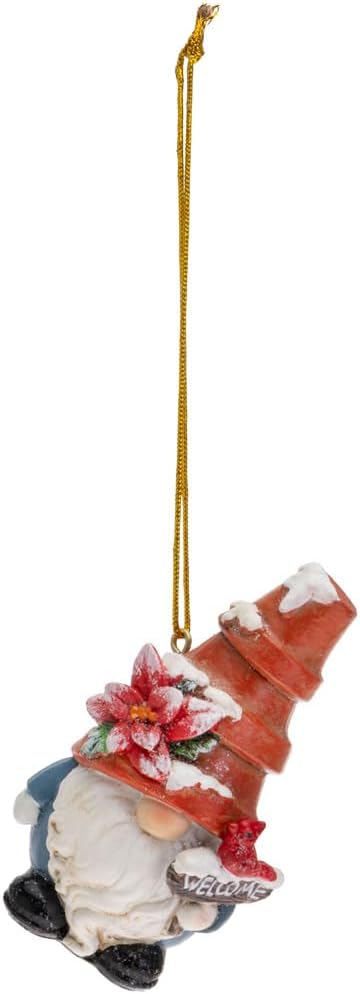 Boston International 3-Inch Potted Plant Gnome Ornament