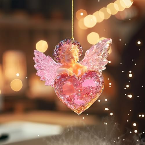 Crystal Effect Animal and Angel Hanging Decor Set