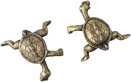 2pcs Antique Copper Kung Fu Turtle Incense Holder