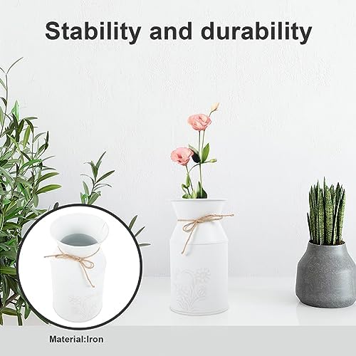 VOSAREA Vintage Iron Art Flower Pot for Indoor Outdoor Decor