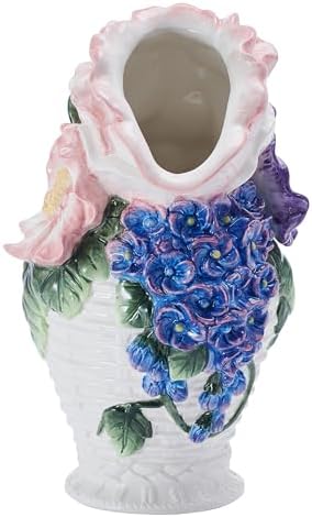 Fitz and Floyd Jardin Floral Bouquet Pitcher Vase