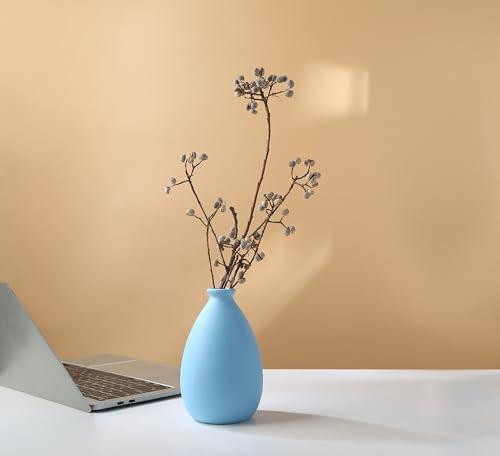 Modern Ceramic White Dry Vase for Home Decor