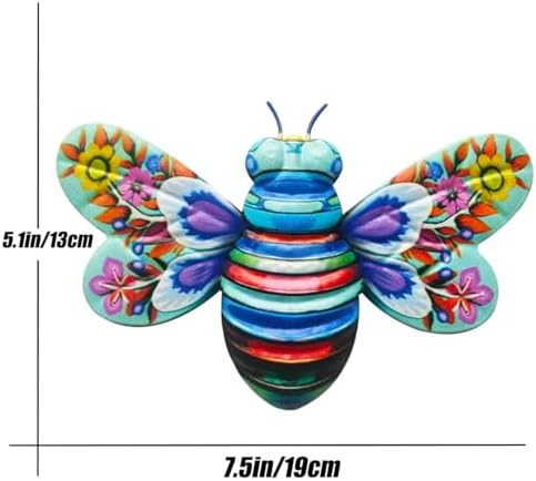 BaronHong 3D Colorful Metal Butterfly Wall Art Decor