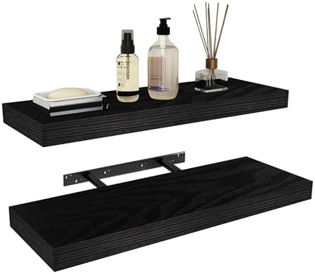 Vervida 24 Inch Floating Shelves Heavy-Duty Wall Storage for Bedroom Living Room