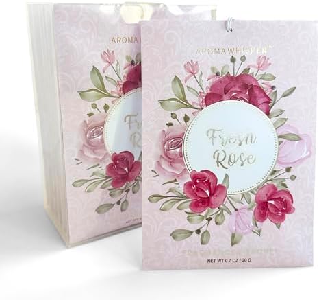 Fresh Rose Scented Sachets - 8 Pack Long Lasting Home Fragrance