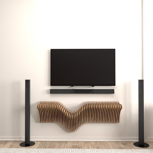 Batamex 40 Inch Wavy Floating Shelf Modern Design