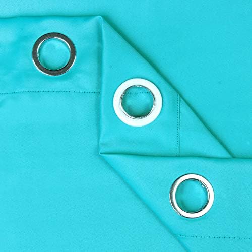 MDS Blackout Curtain Panels 52x95 Inch Teal 2 Panels