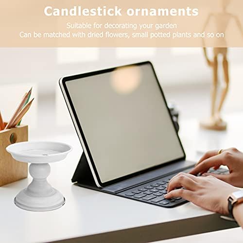 ABOOFAN Creative Flower Vase Decor Chic Candle Holder Vintage Finish Centerpiece