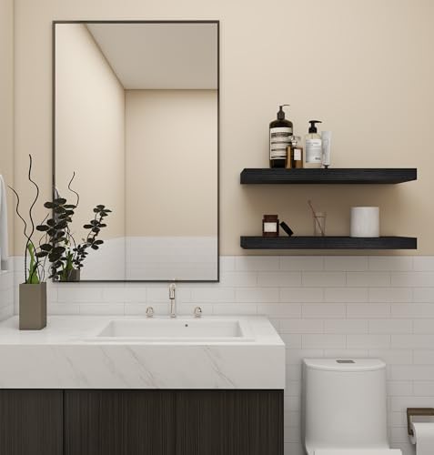 Vervida 24 Inch Floating Shelves Heavy-Duty Wall Storage for Bedroom Living Room