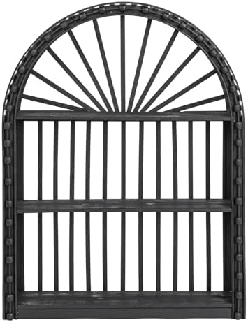 Creative Co Op Arched Wall Shelf Black