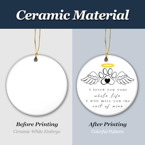 Christmas Pet Ornament 2024 Cat Dog Memorial Gift
