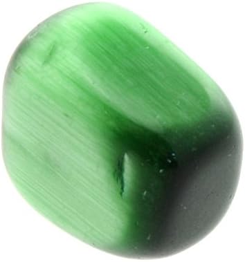 CrystalAge Green Cats Eye Tumble Stone Pack of 5