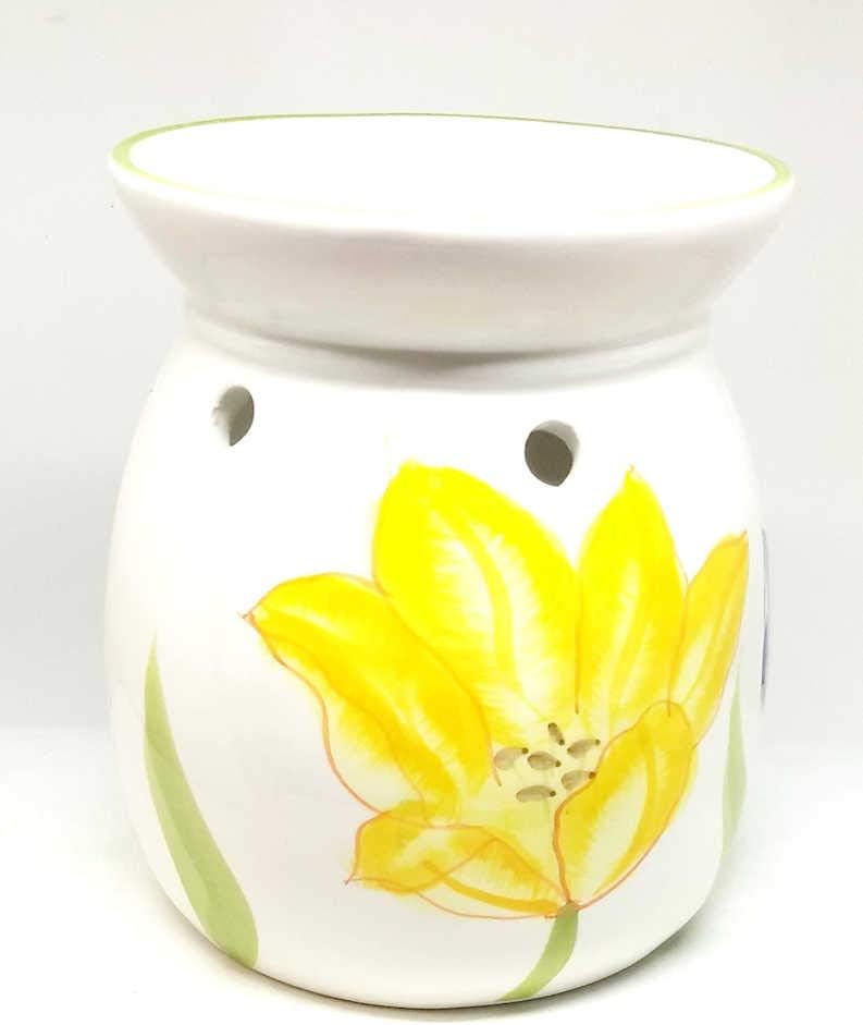 Home For All The Holidays Ceramic Oil Burner Simmer Pot White