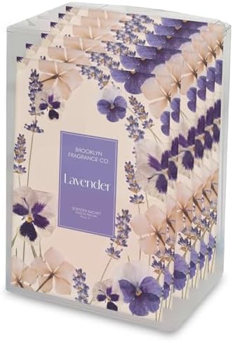 Brooklyn Fragrance Co Spring Florals Sachets Lavender Scented 6-Pack
