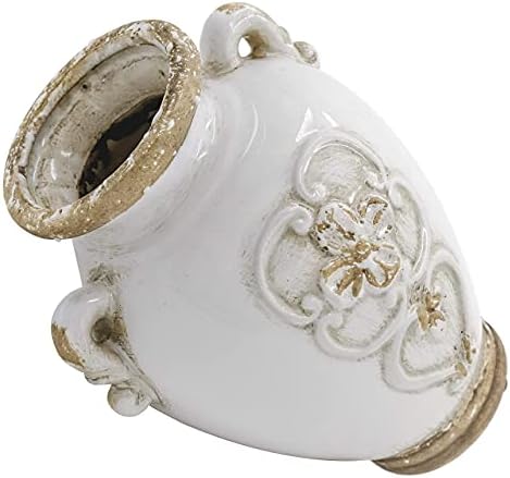 White Vintage Ceramic Vase - 67 Inch Height