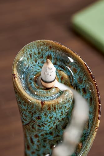 Unique Cloud Stairs Ceramic Incense Holder with Backflow Cones