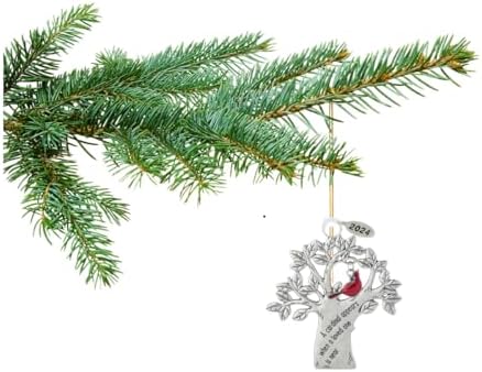 Memorial Ornament with Cardinal Symbol - Sympathy Gift for Men or Women