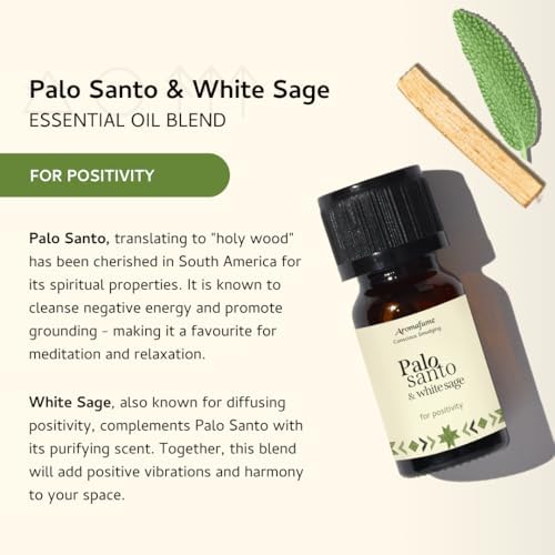 Palo Santo White Sage Essential Oil Diffuser Blend by Aromafume
