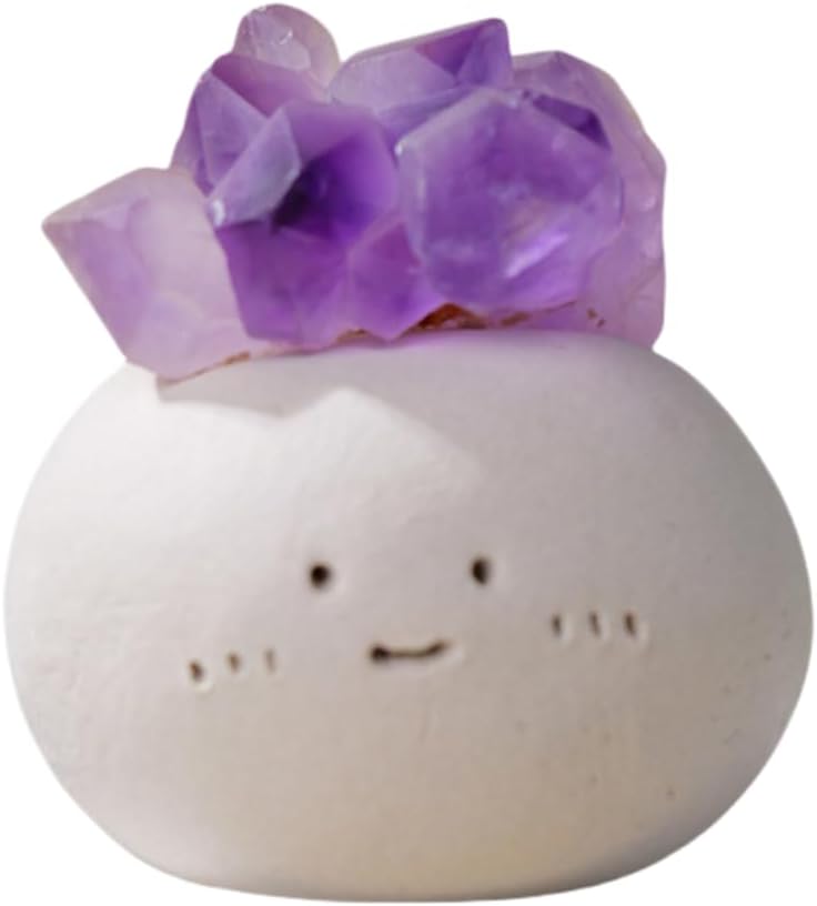 Natural Purple Crystal Decor Hanging Ornament for Home and Feng Shui