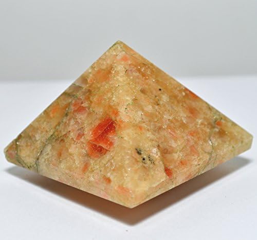 Sunstone Pyramid and Aragonite Cabochon Set