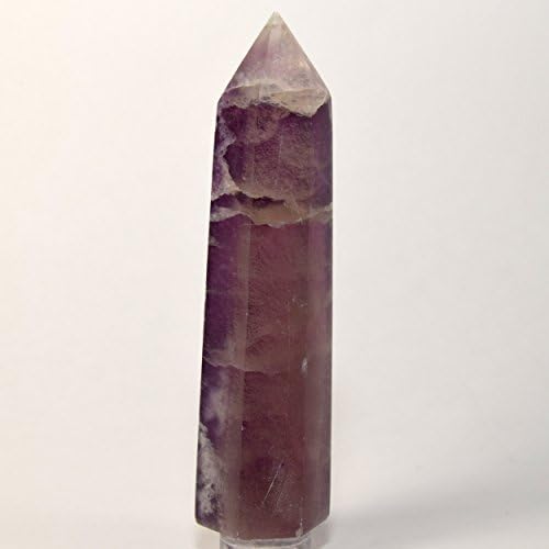 HC Set 35 Inch Purple Fluorite Point with Aragonite Cabochon
