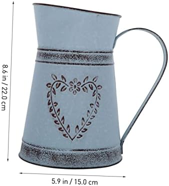 Stobaza 1pc Kettle Shape Iron Flower Vase for Home Decor