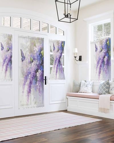 Elegant Door Curtains with Tiebacks for French Doors 1