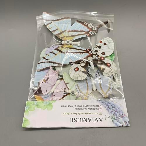 3D Plastic Decorative Ornaments Set of 12