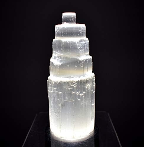 HQRP 4 Inch White Selenite Skyscraper Towers 5PCS