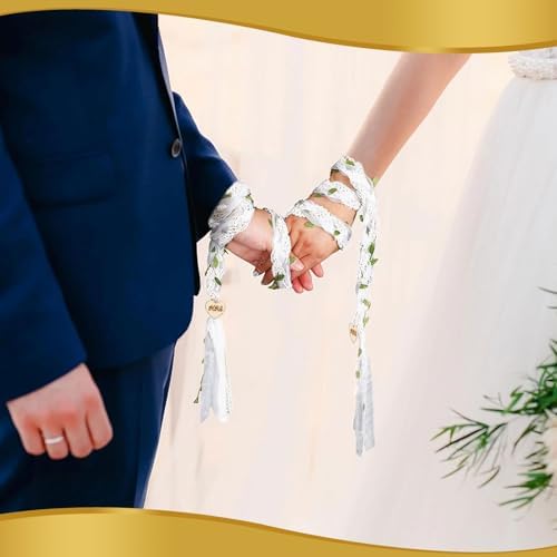 Handfasting Cord for Wedding Ceremony Rustic Wedding Lasso Rope with Celtic Pattern