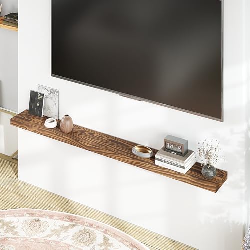 Howizz 60 Inch Pine Wood Floating Shelf for Wall