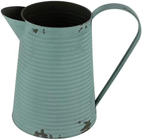 DOITOOL Retro Iron Kettle Flowerpot Vintage Plant Vase Modern Decor Silver Holder Home Decor Random Color