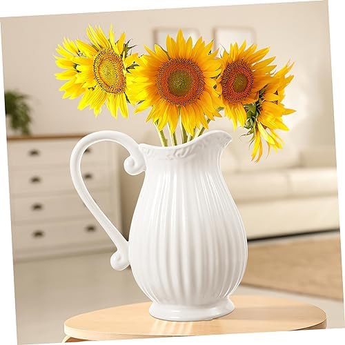 Happyyami Nordic Style Pitcher Vase Flower Pot Ceramic Decor