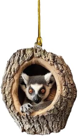 Animal Christmas Tree Decor 2024 Vintage Rustic Hanging Ornaments