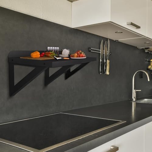 DUDSOEHO Stainless Steel Floating Shelf 12x24 Inches Heavy Duty Wall Mount