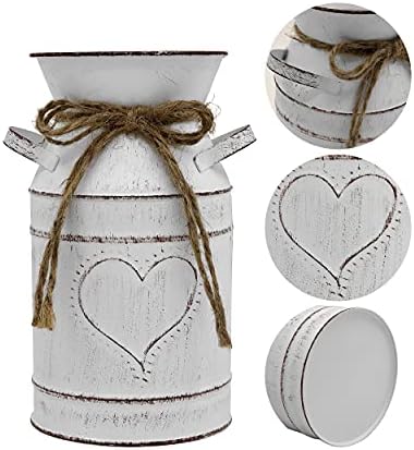 Rustic Galvanized Milk Can Flower Vase - 78 Inch