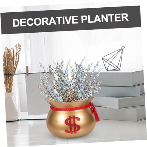 Vintage Flower Pot Planter Bucket Rustic Iron Vase for Home Decor