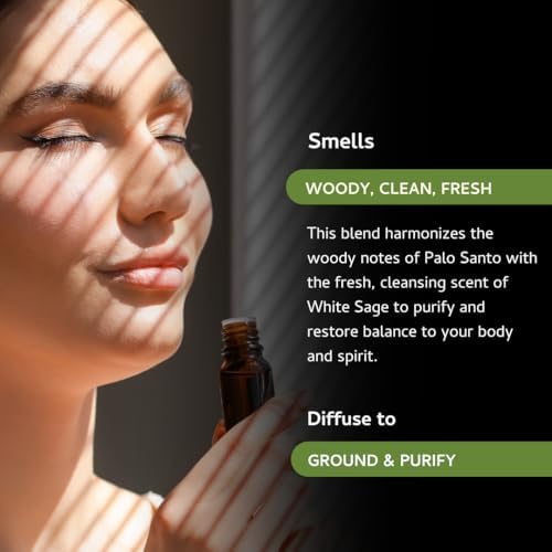 Palo Santo White Sage Essential Oil Diffuser Blend by Aromafume