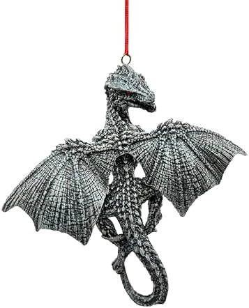Bella Haus Christmas Tree Dragon Ornament - Gothic Style